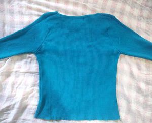 Square Neck Top 🩵