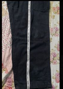 Cargo Military Black Washed 6 Pocket