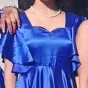 Elegant Blue Bridesmaid Dress