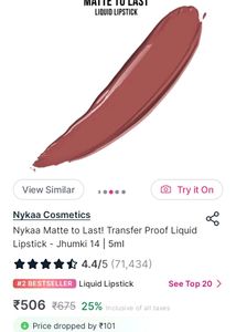 Nykaa Matte To Last Lipstick