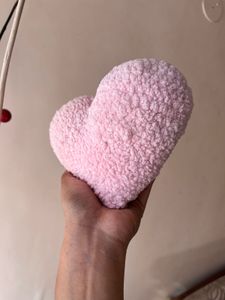 Crochet heart plushie