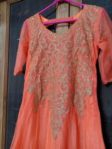 Orange Gown (Floor Length)