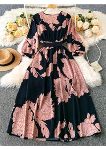 Floral Print Midi Dress