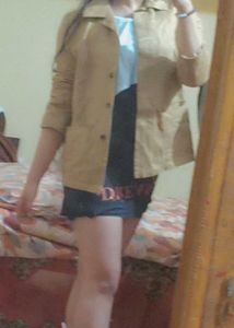 Chic Tan Blazer for Girls