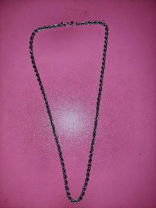 Silver Rope Chain Necklace