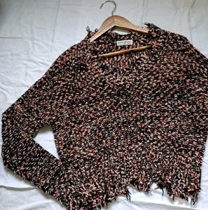 Distressed Knit Sweater