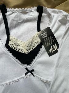 Lace Trim Bow Tie Crop Top