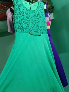 Green Party Dress