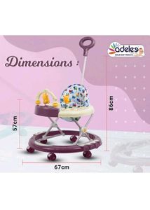 Baby Walker with Teddy Bear Print