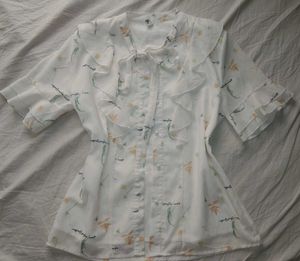 Floral Ruffle Blouse