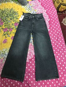 Wide Leg Denim Jeans