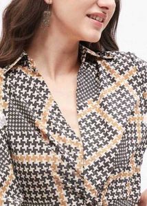 Plaid Wrap shirt Dress