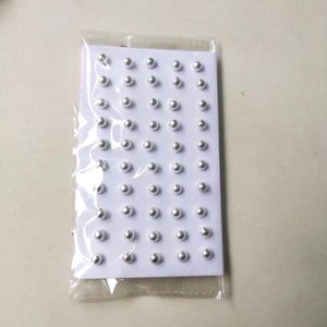 Pure Silver Ball Design Nose/Ear Earings 1 Pair
