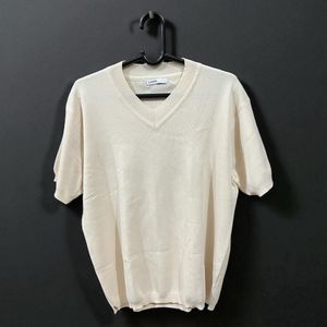 Imported LVAN Knit V-Neck Tee