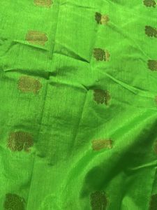 Parrot Green Saree
