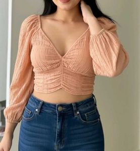 🇪🇸Bershka Spanish Premium V Neck Blouse Top