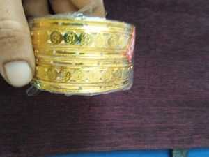 Elegant Gold Bangle Set