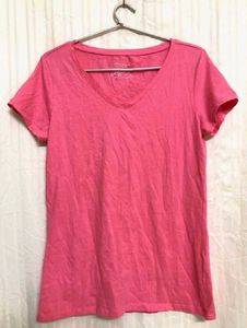 Pink V-Neck Tee