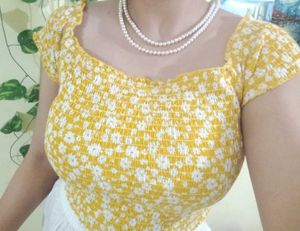 Summer Vibes Pintresty Floral Crop Top