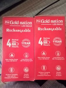 Rechargeable LED Bulb 2 Quantity