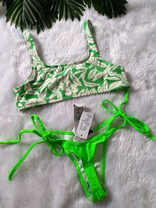Fluorescent Green Sexy Bikini Set 👙