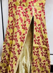 Golden And Pink Designer Kurta For Women