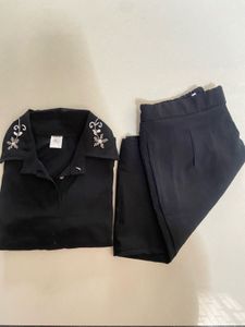 Black Embellished Co-ord Set