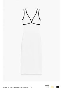 ZARA Long Contrast Dress