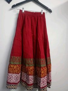 ♥️RED ETHNIC LONG SKIRT ♥️