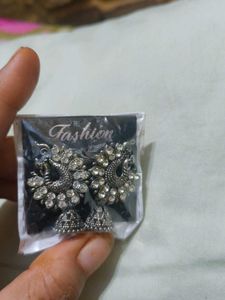 Peacock Jhumka Earrings