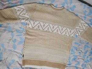 Patterned Knit Sweater