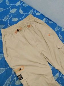 Beige Cargo Pants