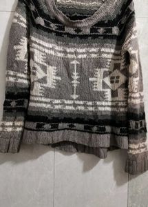 Branded  Broad Neck Sweater
