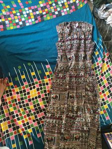 Elephant Print Sleeveless Dress