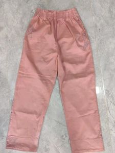 Pink High-Waisted Trousers