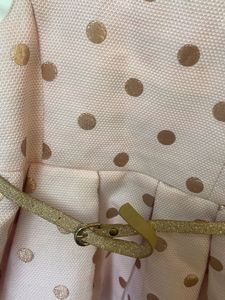Pink &amp; Gold Polka Dot Dress