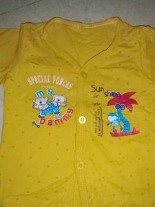 Cute Yellow Baby Top Bottom set