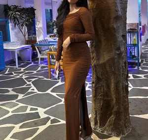 Bodycon Brown Dress