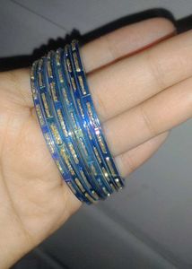 Blue Glass Bangles