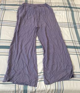 Wide Leg Purple Pants