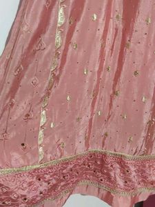 Elegant Pink Kurta Set With Parent And Dupatta