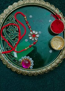 60 Rs Each Handmade Kundan Work Rakhi