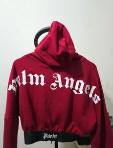 Palm Angels Cropped Hoodie