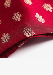 Kids Red &amp; Gold Kurta Dhoti Set