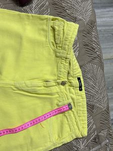 Yellow Wide Leg Jeans
