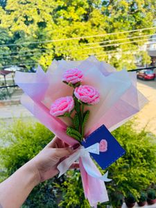 Crochet Handmade Roses Bouquet