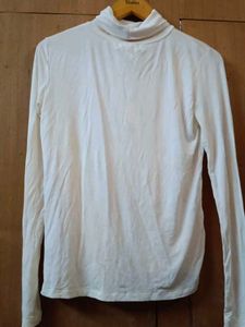 White Long Sleeve Turtleneck