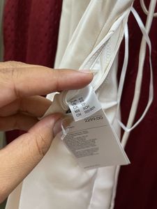 H&amp;M Silk White Dress