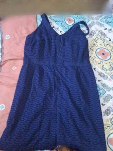 Navy Blue Sleeveless Dress