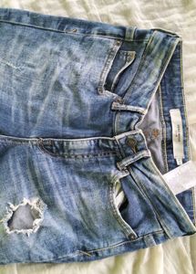 Distressed Denim Jeans